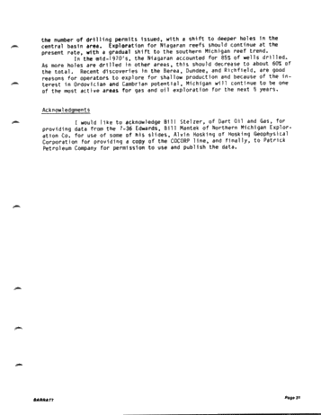 Recent Exploration Activity in Michigan Page 33