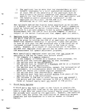 Industry Monitoring and Canadian Ownership Rate Page 4