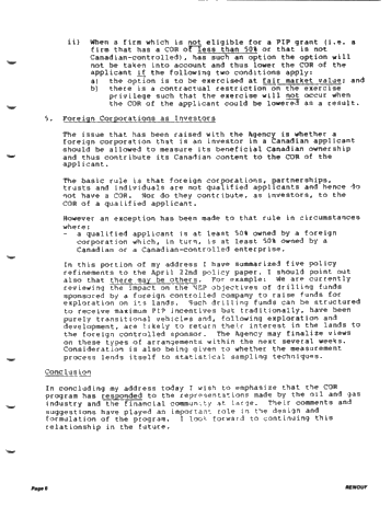 Industry Monitoring and Canadian Ownership Rate Page 6