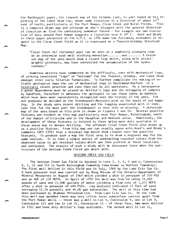 A Case History of the Venison Creek Gas Field in the Regional Municipality of Haldimand-Norfolk Page 3