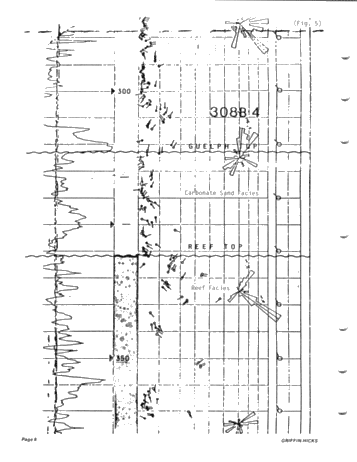 The Use of Dipmeters to Define Facies of the Guelph Within the Barrier Reef Complex of Lake Erie Page 8