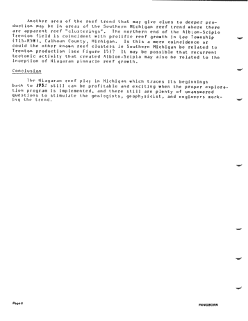 The Michigan Niagaran Reef Trend Still Exciting and Profitable Page 6