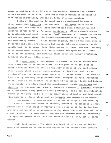 The Reefs of Belize, Central America, From the Viewpoint of Student Field Trips Page 4