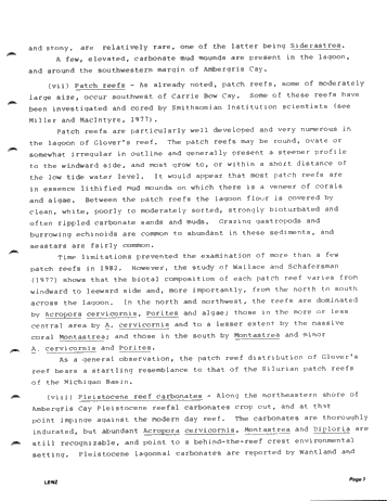 The Reefs of Belize, Central America, From the Viewpoint of Student Field Trips Page 7