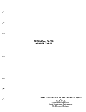 Reef Exploration in the Michigan Basin Page 1