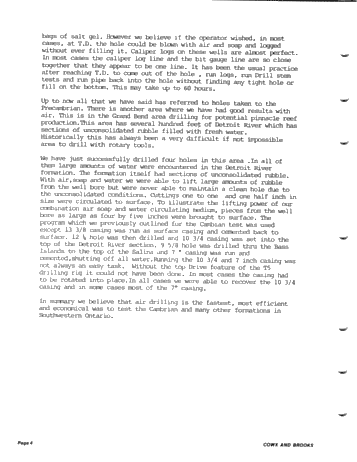 Drilling Southwestern Ontario With Air Page 4