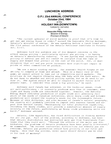Luncheon Address Page 1