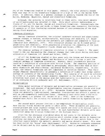 Diagenetic Evaluation and Chemical Fluid Vectors of the Silurian Formations, Michigan Basin Page 3