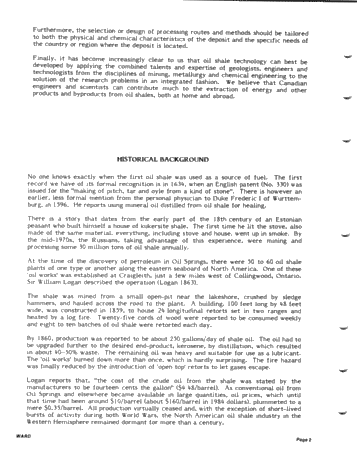 Energy From Oil Shale - An Integrated Approach to Oil Shale Utilization and Development Page 2