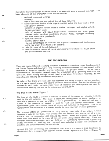 Energy From Oil Shale - An Integrated Approach to Oil Shale Utilization and Development Page 7