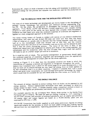 Energy From Oil Shale - An Integrated Approach to Oil Shale Utilization and Development Page 11