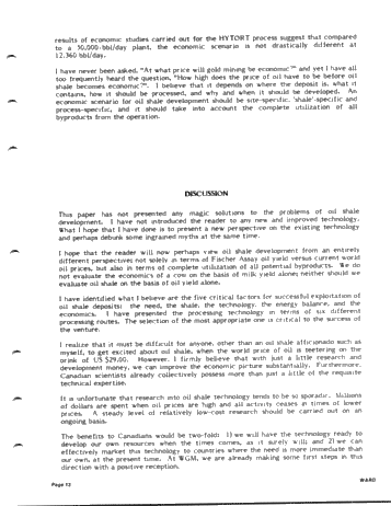 Energy From Oil Shale - An Integrated Approach to Oil Shale Utilization and Development Page 13