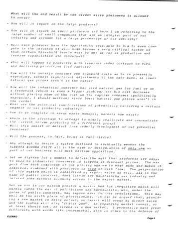 Factors Influencing Gas Marketing in Canada: a Producers Perspective Page 4