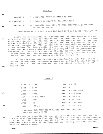 A Wellsite Producibility Program Page 5