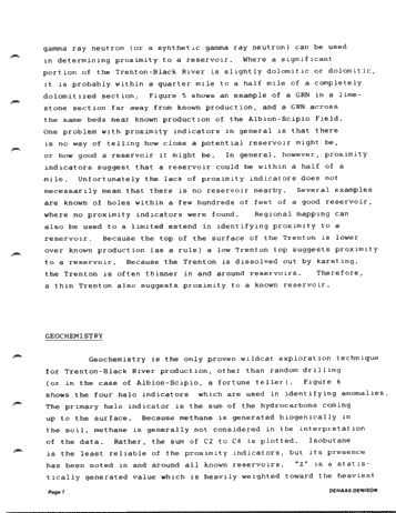 Geology and Geochemistry of the Trenton-Black River Formations of Southern Michigan Page 7