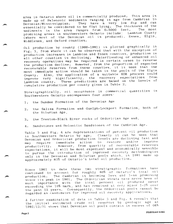 Enhanced Oil Recovery Considerations for Ontario Reservoirs Page 3