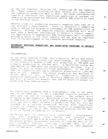 Enhanced Oil Recovery Considerations for Ontario Reservoirs Page 4