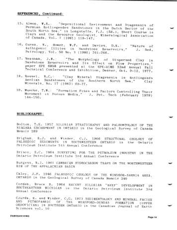 Enhanced Oil Recovery Considerations for Ontario Reservoirs Page 14