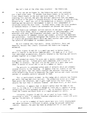 Hydrocarbon Potential and Trapping Mechanisms Trapping Mechanisms of the Cambro Ordovician in Ontario Page 5