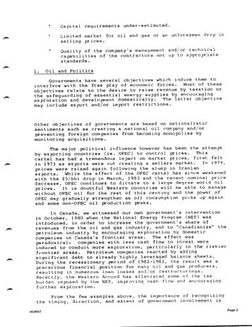 Lending to the Oil and Gas Industry Page 3