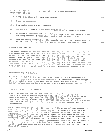 Moisture Analysis of Natural Gases Page 2