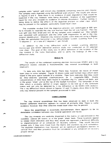 Clay Mineralogy of Two Selected Silurian Carbonate Reservoirs in Southwestern Ontario Page 5