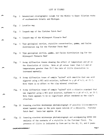 Clay Mineralogy of Two Selected Silurian Carbonate Reservoirs in Southwestern Ontario Page 7