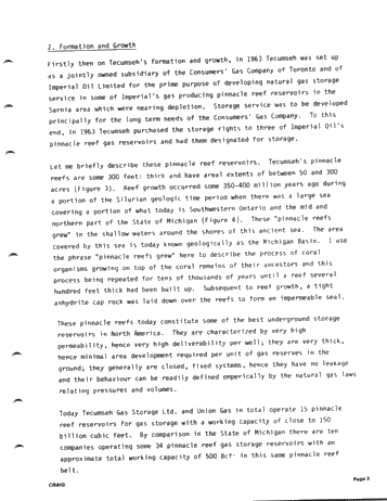 Tecumseh Gas Storage Limited - Twenty One Years of Reliable Gas Storage Service Page 3