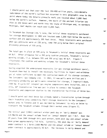 Tecumseh Gas Storage Limited - Twenty One Years of Reliable Gas Storage Service Page 4