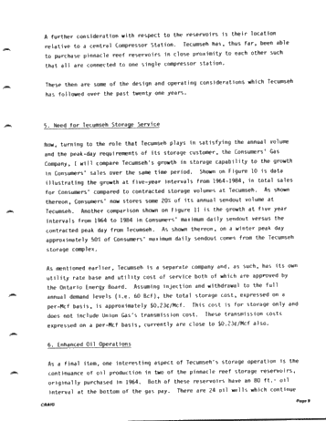 Tecumseh Gas Storage Limited - Twenty One Years of Reliable Gas Storage Service Page 9