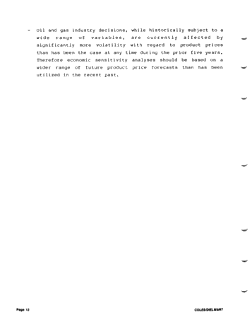 Valuing Petroleum Assets Under Current Market Conditions Page 12