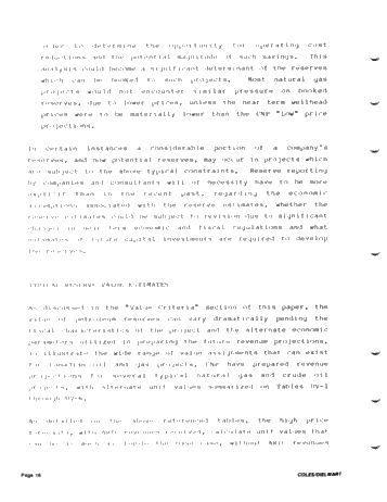 Valuing Petroleum Assets Under Current Market Conditions Page 16