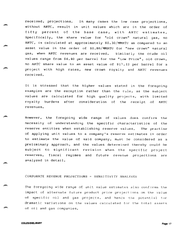 Valuing Petroleum Assets Under Current Market Conditions Page 17