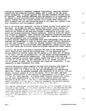 Hydraulic Stimulation Techniques in the Silurian Gas Sands of Lake Erie, Ontario Page 4