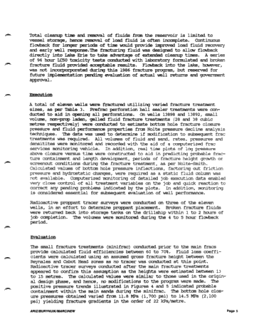 Hydraulic Stimulation Techniques in the Silurian Gas Sands of Lake Erie, Ontario Page 5