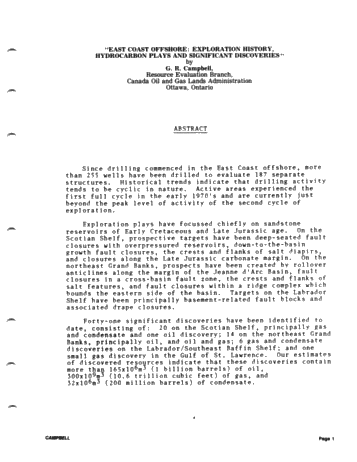East Coast Offshore: Exploration History, Hydrocarbon Plays and Significant Discoveries Page 1