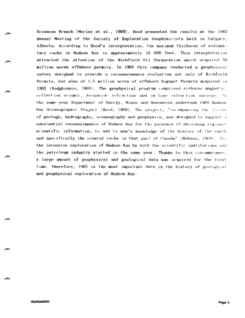 Tectonics of Hudson Bay in the Light of Geophysical Evidence Page 3