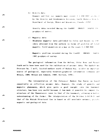 Tectonics of Hudson Bay in the Light of Geophysical Evidence Page 9