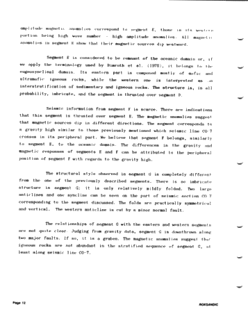 Tectonics of Hudson Bay in the Light of Geophysical Evidence Page 12