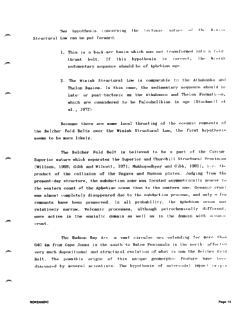 Tectonics of Hudson Bay in the Light of Geophysical Evidence Page 15