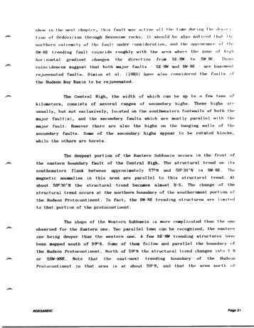 Tectonics of Hudson Bay in the Light of Geophysical Evidence Page 21