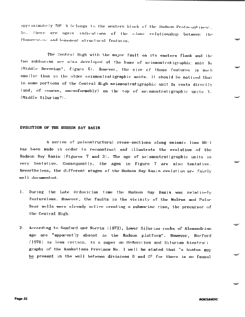 Tectonics of Hudson Bay in the Light of Geophysical Evidence Page 22