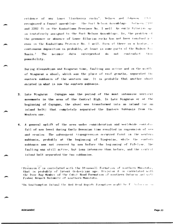 Tectonics of Hudson Bay in the Light of Geophysical Evidence Page 23