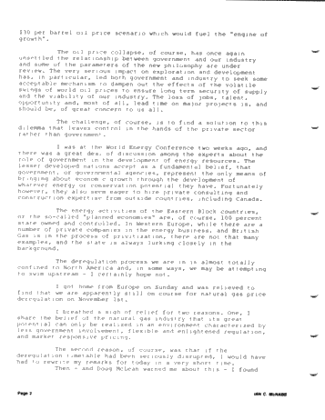 Luncheon Address - Natural Gas Deregulation Page 2