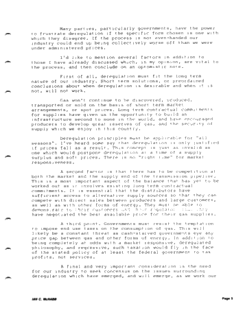 Luncheon Address - Natural Gas Deregulation Page 5