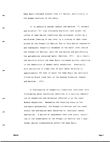 Development of the Zama Basin and Upper Keg River Reefs Page 3