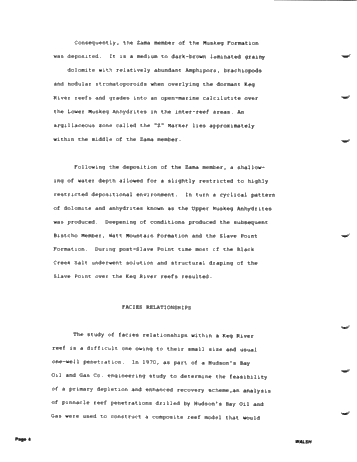 Development of the Zama Basin and Upper Keg River Reefs Page 4