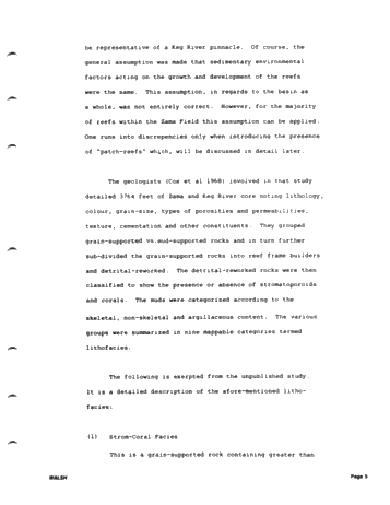 Development of the Zama Basin and Upper Keg River Reefs Page 5