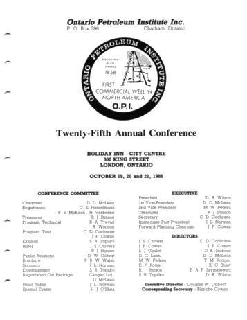 Twenty-Fifth Annual Conference Page 1