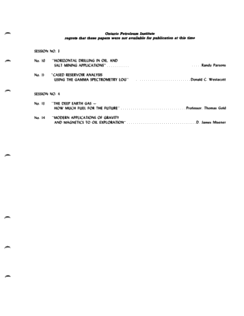 Twenty-Fifth Annual Conference Page 3